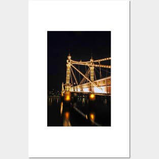 Albert Bridge River Thames London Posters and Art